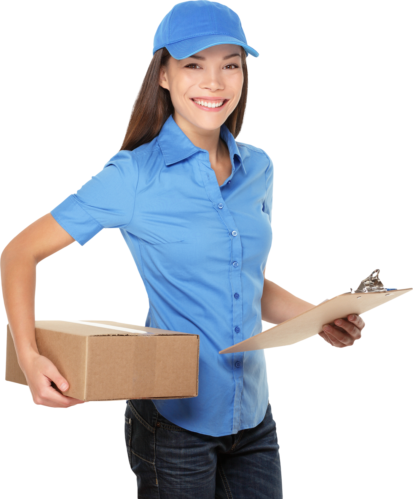 Delivery Person Delivering Package