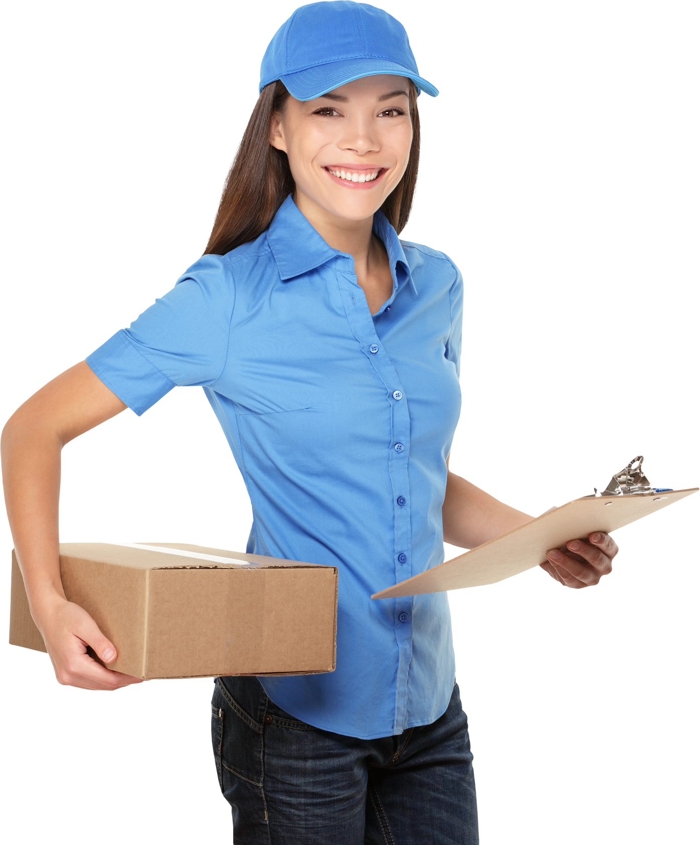 Delivery Person Delivering Package